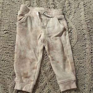 Wonder Nation jogger sweats tie dye creamish color size 18 months